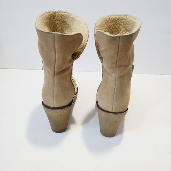 Kellie & Katie fold over suede winter booties  8.5 - Picture 6 of 16
